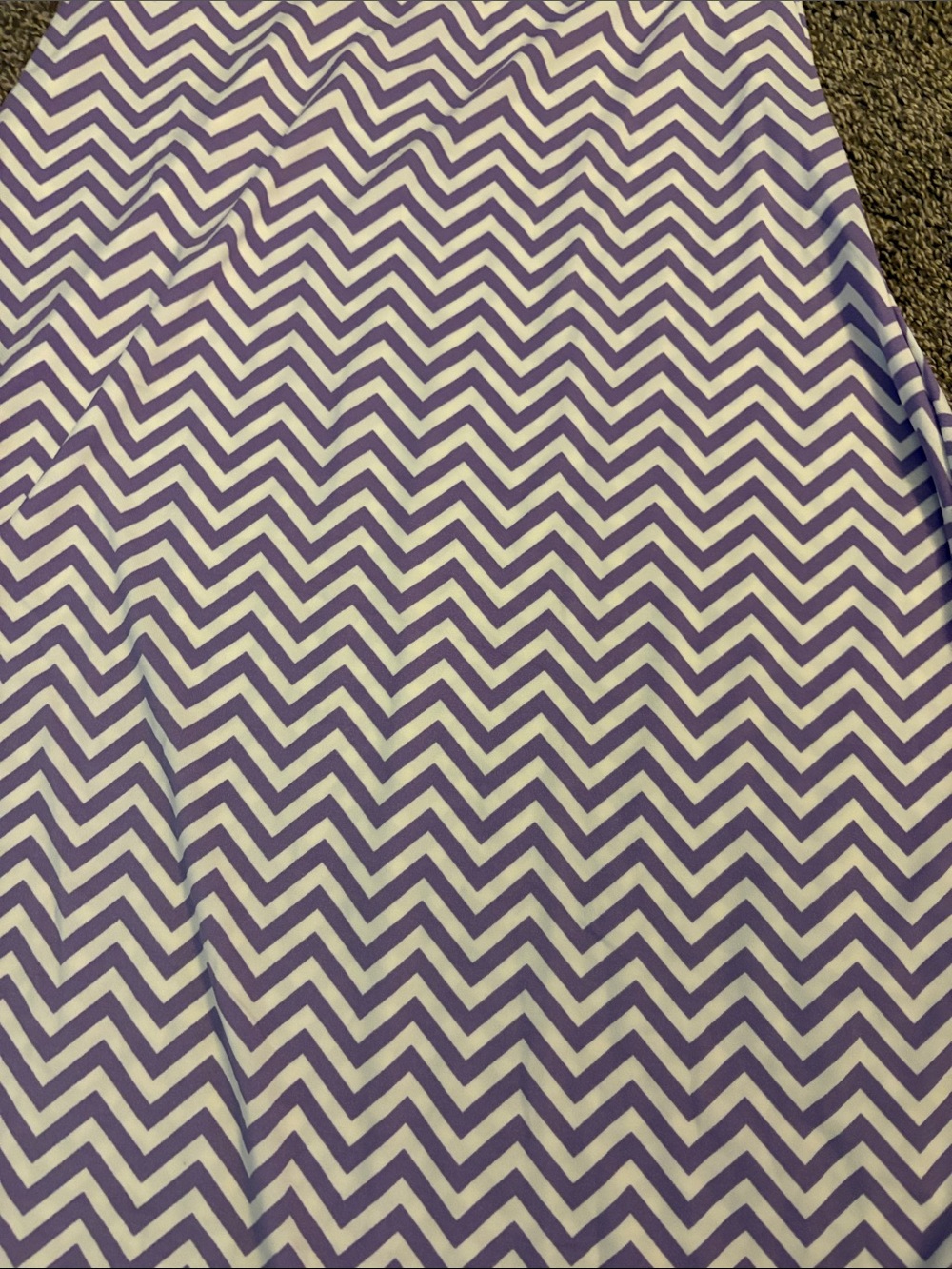 Chevron Pattern Purple and White Home Bedding